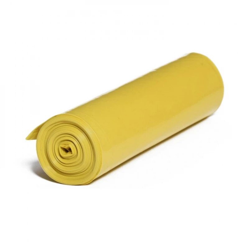 LDPE vrecia žlté hrubé TYP90 700x1100mm/80 my 120l 15ks
