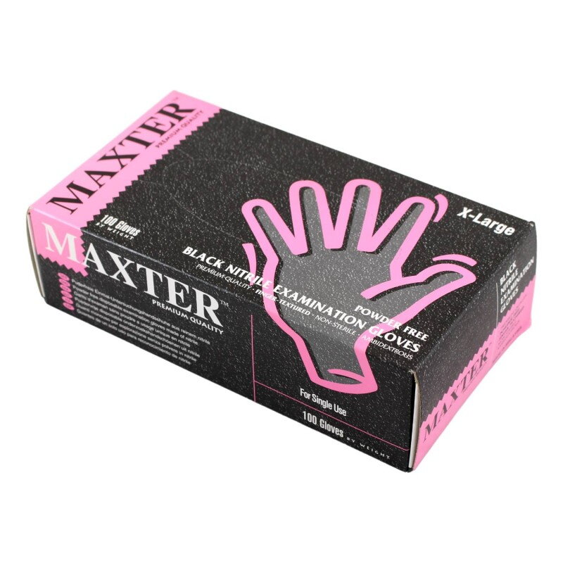 Nitrilové rukavice jednorázové MAXTER čierne XL 100ks Nitrilové rukavice jednorázové MAXTER čierne XL 100ks