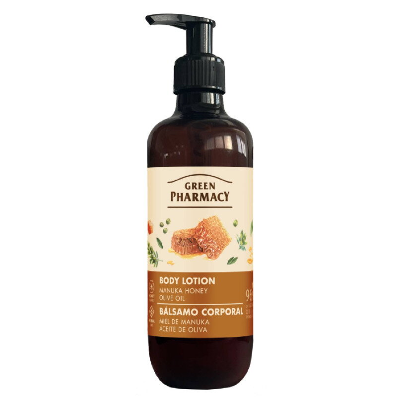 Green Pharmacy telové mlieko 400 ml - Manuka med a olivový olej