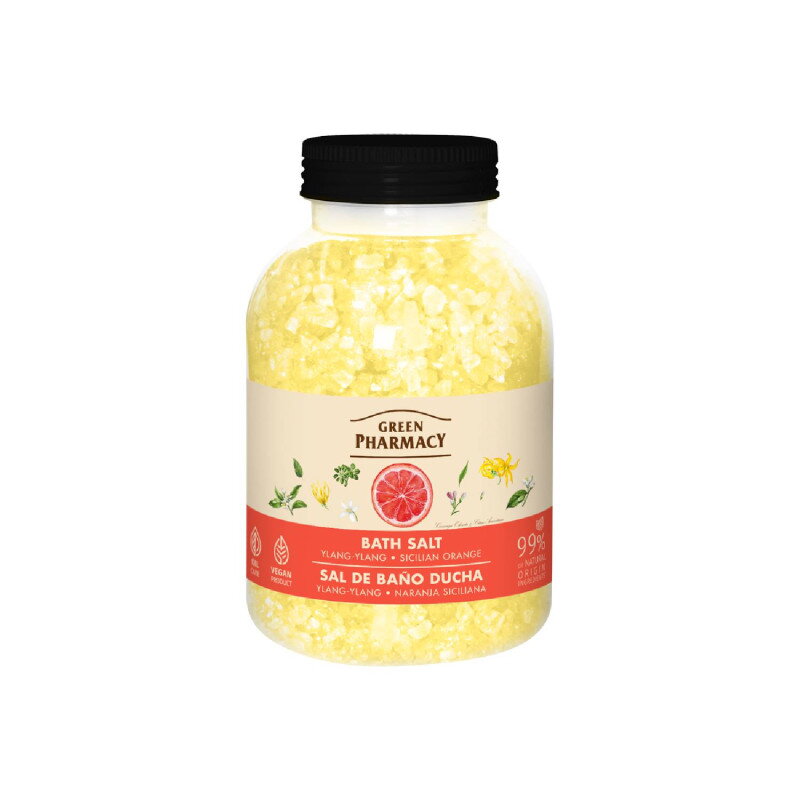 Green Pharmacy Soľ do kúpeľa 1000 g - Ylang-ylang & Sicilian orange Green Pharmacy Soľ do kúpeľa 1000 g - Ylang-ylang & Sicilian orange