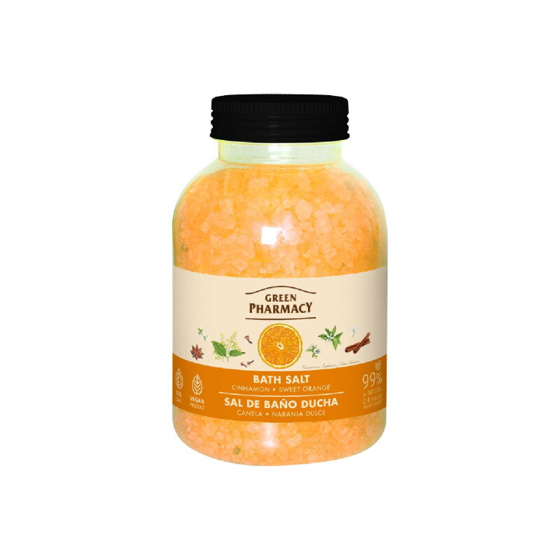 Green Pharmacy Soľ do kúpeľa 1000 g - Cinnamon & Sweet orange Green Pharmacy Soľ do kúpeľa 1000 g - Cinnamon & Sweet orange