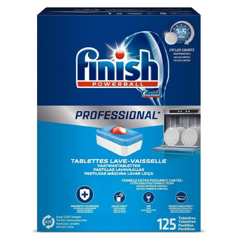 FINISH POWERBALL PROFESSIONAL - tablety do umývačky riadu 125ks FINISH POWERBALL PROFESSIONAL - tablety do umývačky riadu 125ks