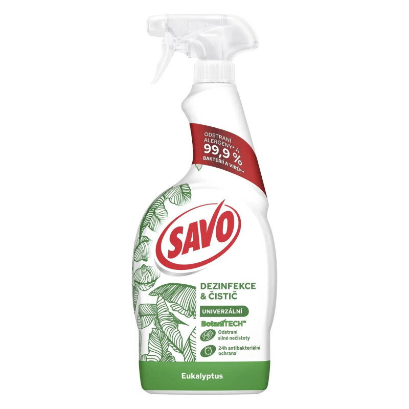 Savo Botanitech čistiaci a dezinfekčný sprej Eukalyptus 700 ml Savo Botanitech čistiaci a dezinfekčný sprej Eukalyptus 700 ml