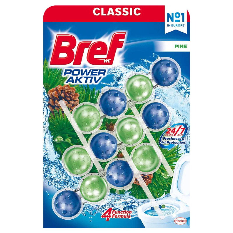 BREF wc blok  Power Aktiv Pine 3 × 50 g