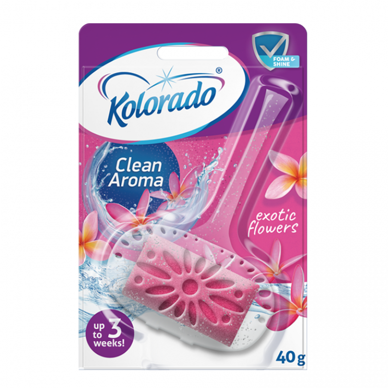 WC blok Kolorado Clean Aroma Exotické Kvety 40g WC blok Kolorado Clean Aroma Exotické Kvety 40g