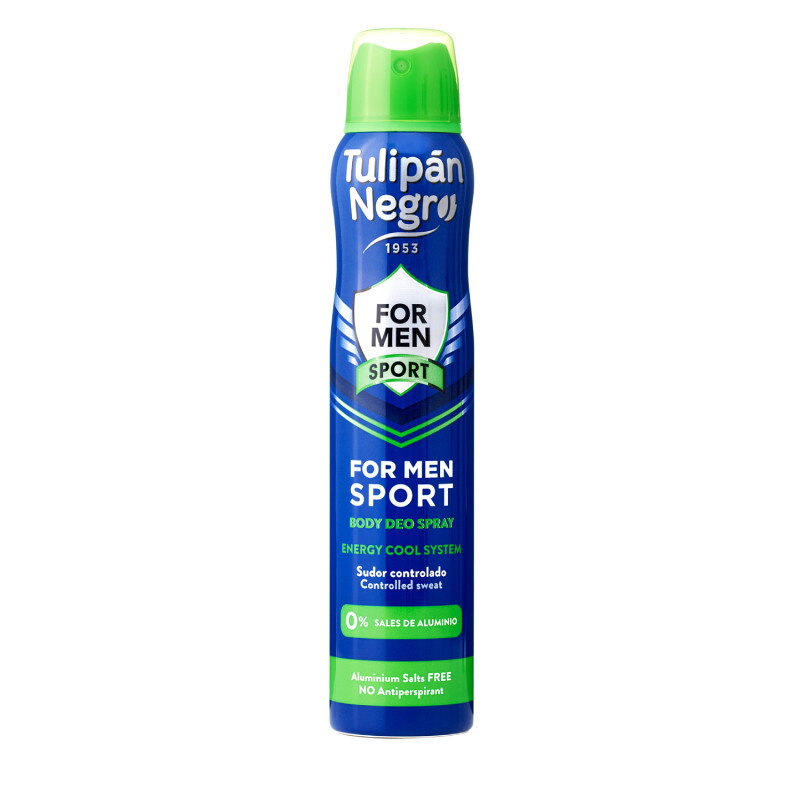 Tulipán Negro Deo Spray Sport Men 200ml  Tulipán Negro Deo Spray Sport Men 200ml