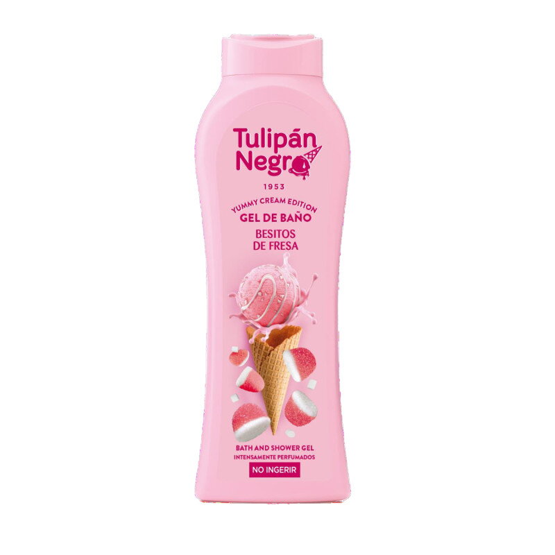 Tulipán Negro sprchový gél Besitos de Fresa 650ml