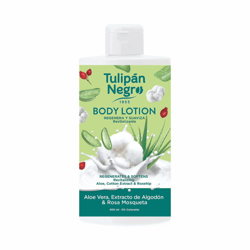 Tulipán Negro telové mlieko aloe vera&jojoba 400ml