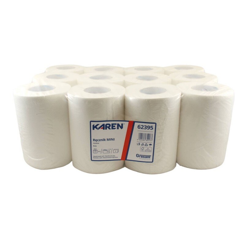Papierová utierka KAREN 14 cm, 65m, 2 vrst. bal.12ks Papierová utierka KAREN 14 cm, 65m, 2 vrst. bal.12ks