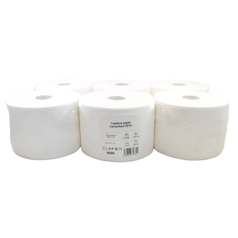 Toaletný papier Smart One Centerfeed, 207m, 2.vrst., 100% cel. – 6ks Toaletný papier Smart One Centerfeed, 207m, 2.vrst., 100% cel. – 6ks