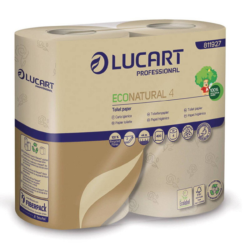 Toaletný papier LUCART ECO NATURAL – 4ks