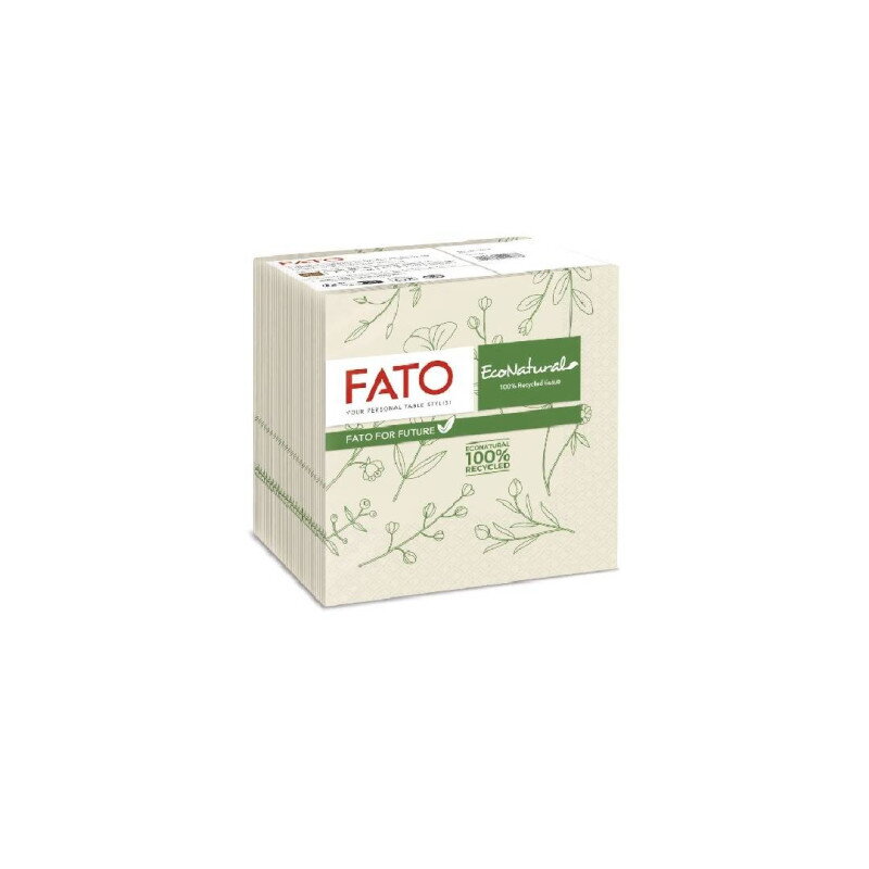 Servítky koktejlové LUCART FATO ECO NATURAL FLORA, 2 vrst. – 100ks Servítky koktejlové LUCART FATO ECO NATURAL FLORA, 2 vrst. – 100ks