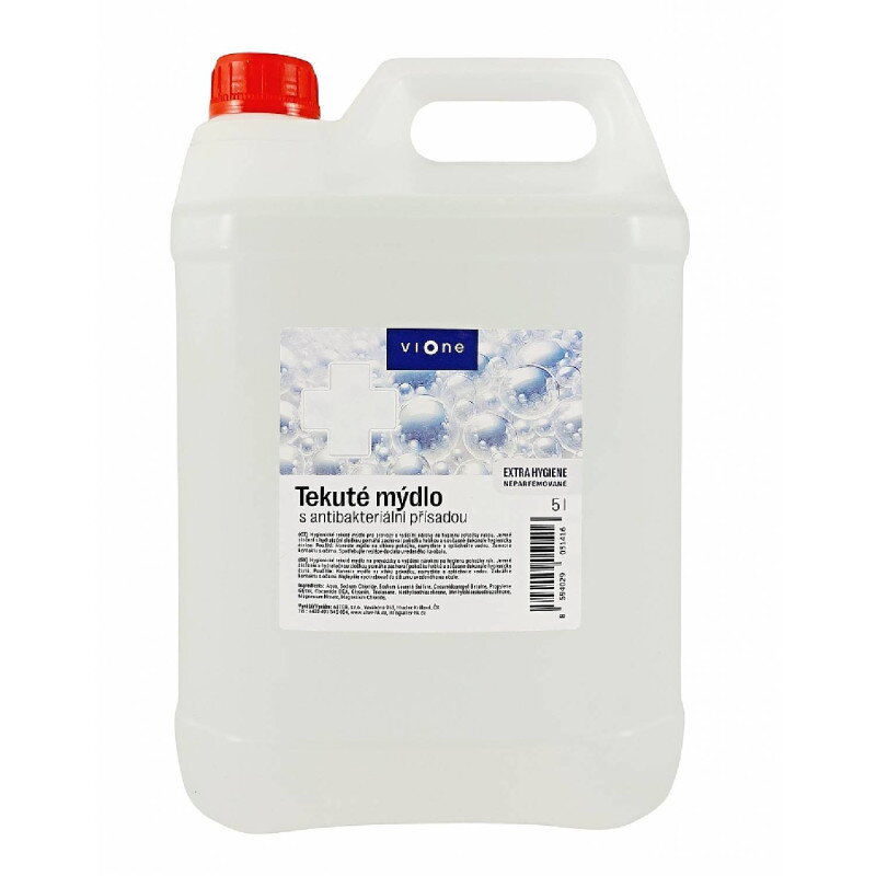 VIONE ANTIBACTERIAL mydlo neparfumované 5L VIONE ANTIBACTERIAL mydlo neparfumované 5L