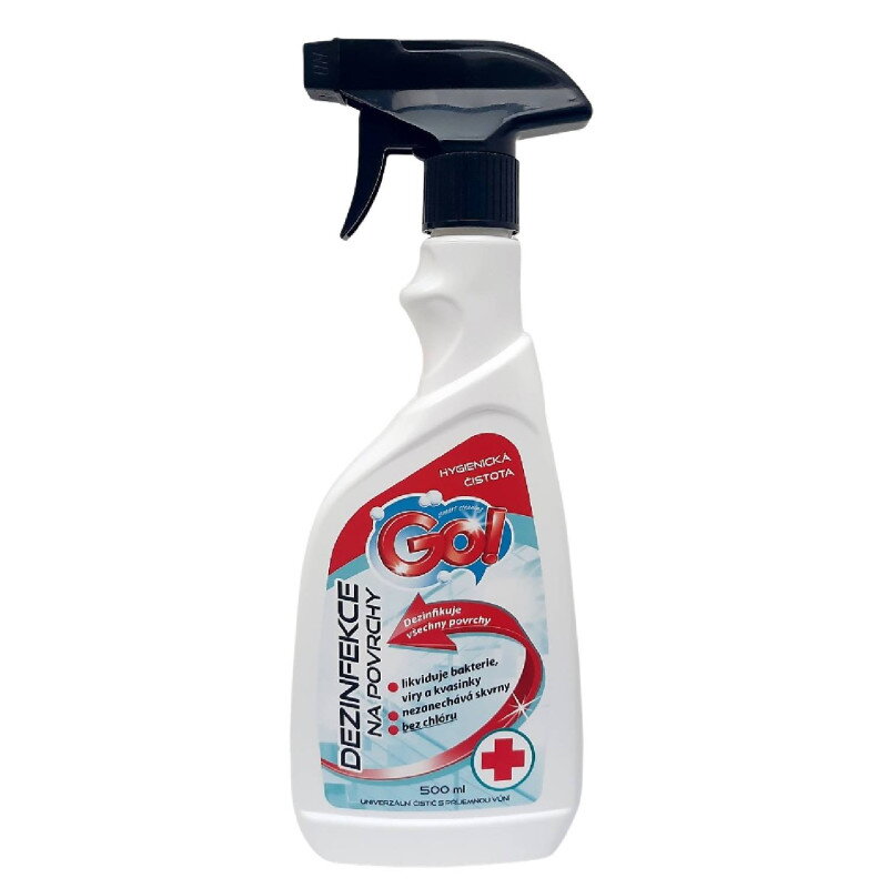 GO! DEZINFEKCIA NA POVRCHY s rozprašovačom 500 ml