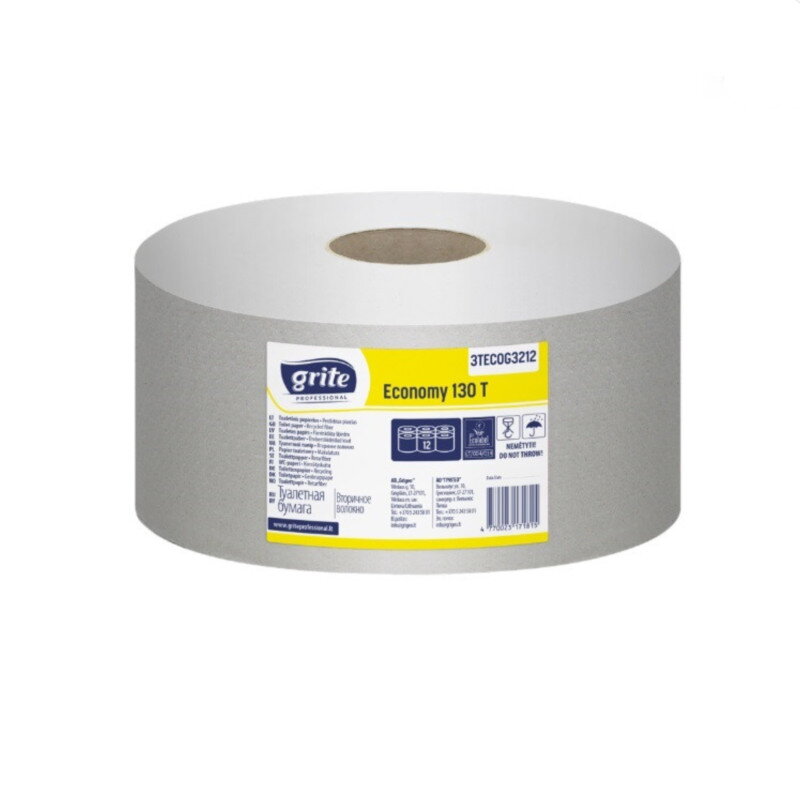 Toaletný papier JUMBO 190 -GRITE 130m economy profi (12ks) Toaletný papier JUMBO 190 -GRITE 130m economy profi (12ks)