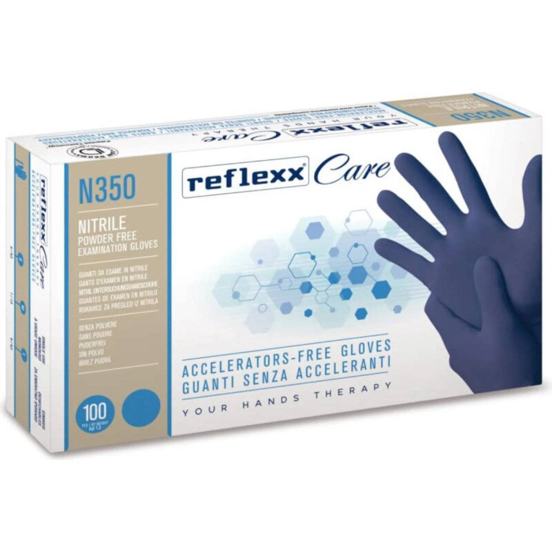 Nitrilové rukavice jednorázové REFLEXX N350 modré M Nitrilové rukavice jednorázové REFLEXX N350 modré M