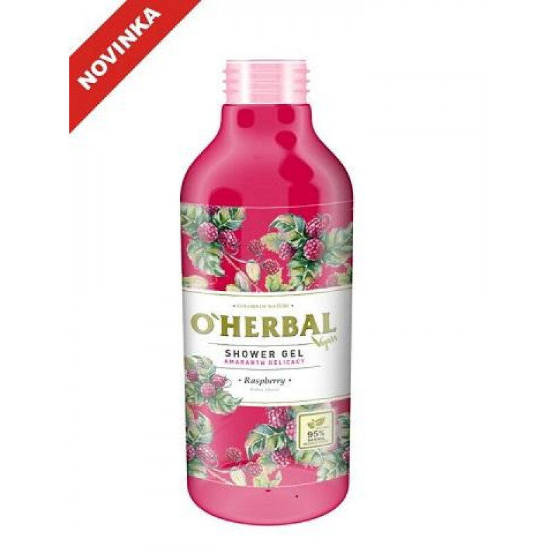 O'Herbal Vegan sprchový gél s malinami 400 ml